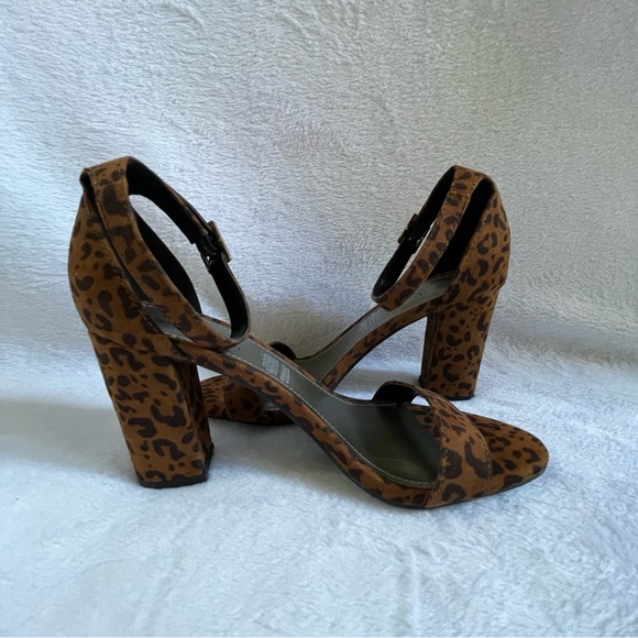 Worthington Women’s Sandal 6.5 Heels Animal Print NWOT Ankle Strap W Buckle - Picture 7 of 8